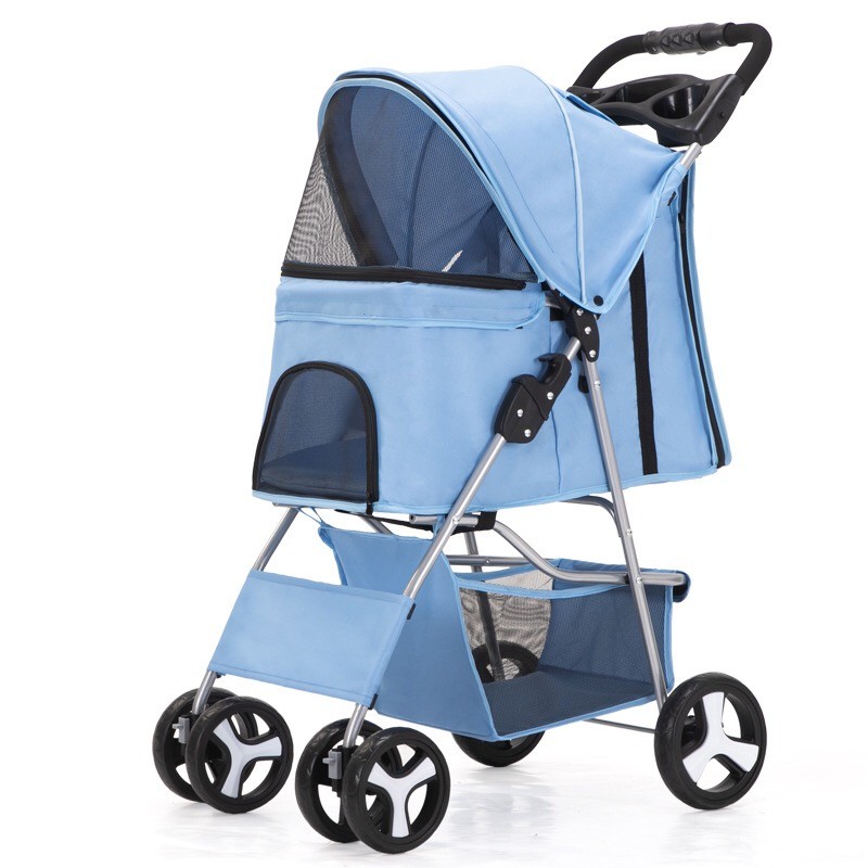 Dog Stroller Supplier - Pink Modern Outdoor Easy Walk Carrier Trolley