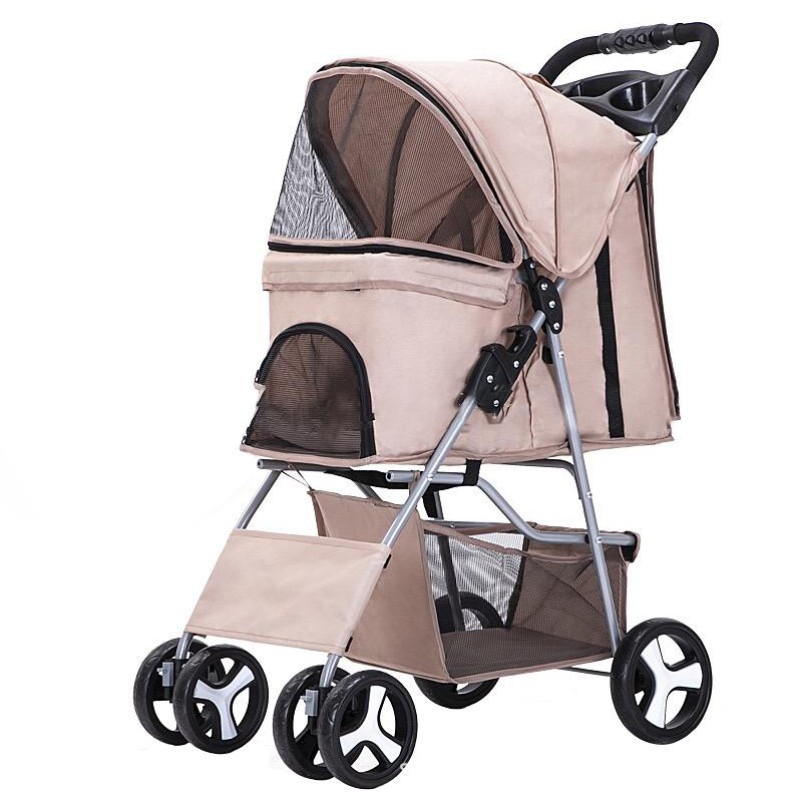Pet Stroller Factory - Luxury Travel Folding Detachable Carrier Cart