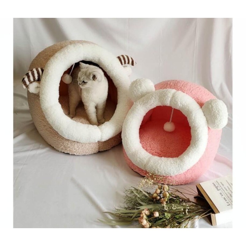 Pet Bed Supplier - Wholesale Warm House with Ball Toys for Cats Dogs