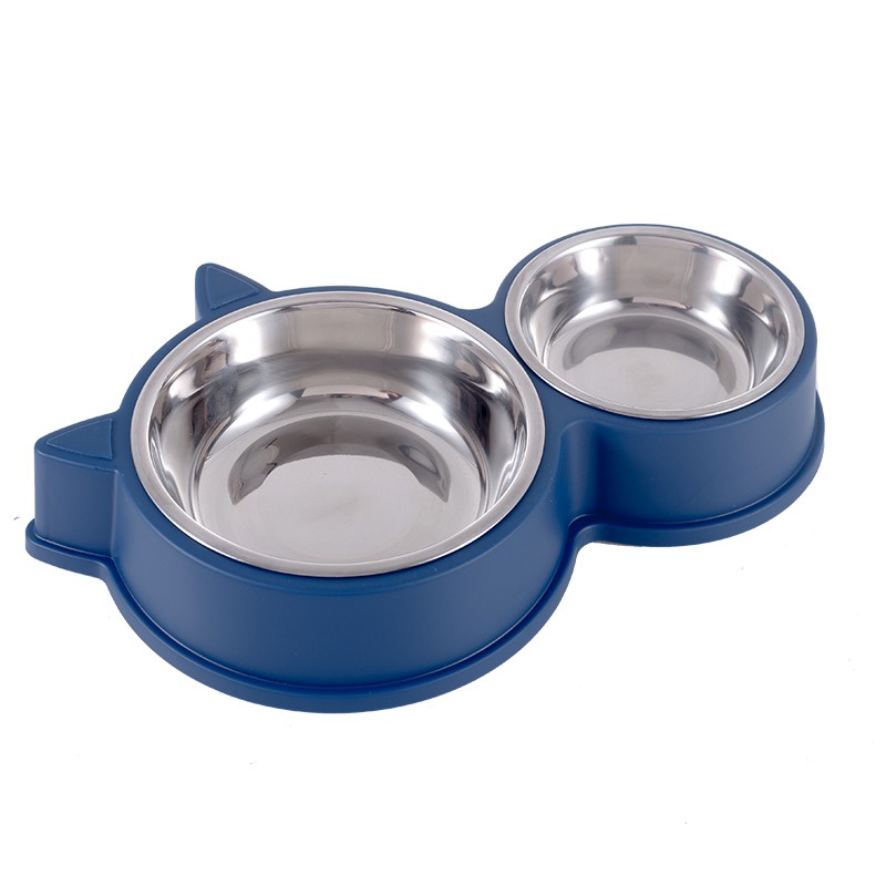 Dog Food Bowl Manufacturer - Stainless Steel Durable Rounded Double Bowl