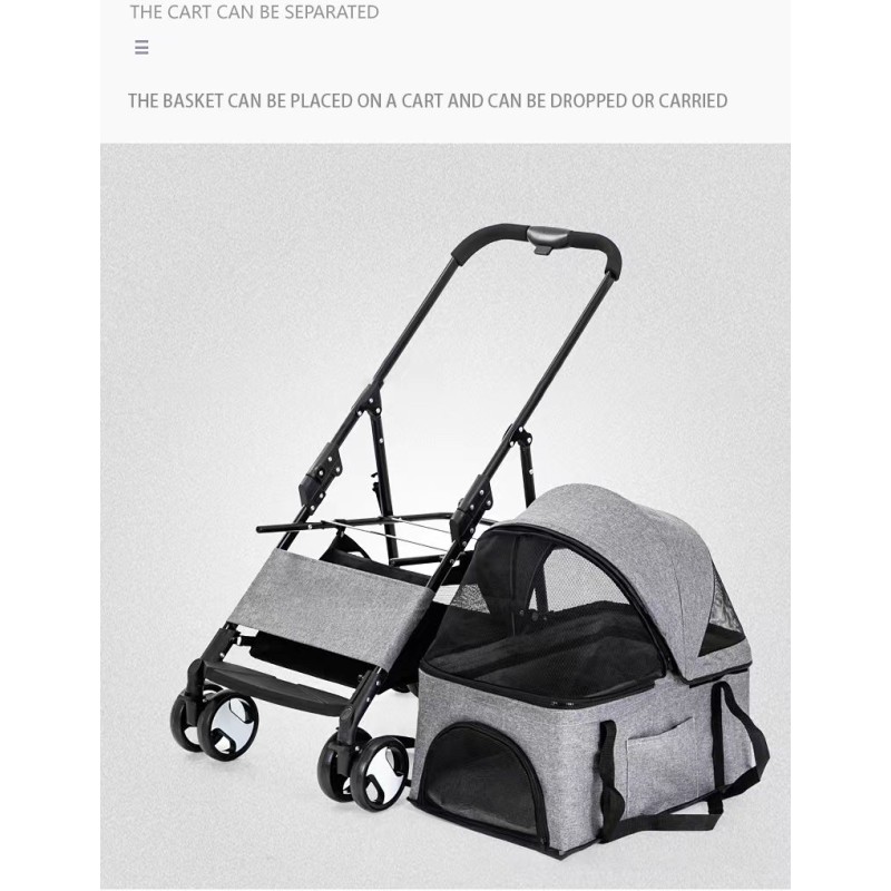 Pet Stroller Manufacturer - Folding Four-wheeled Easy Walk Travel Carrier
