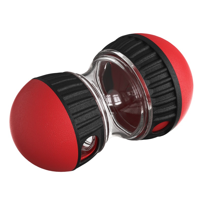 Interactive Dog Toy Supplier - Barbell Shaped Rolling Leaky Ball Slow Food