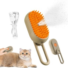 Pet Grooming Comb Factory - 3 in 1 Steamy Brush Spray Massage Electric