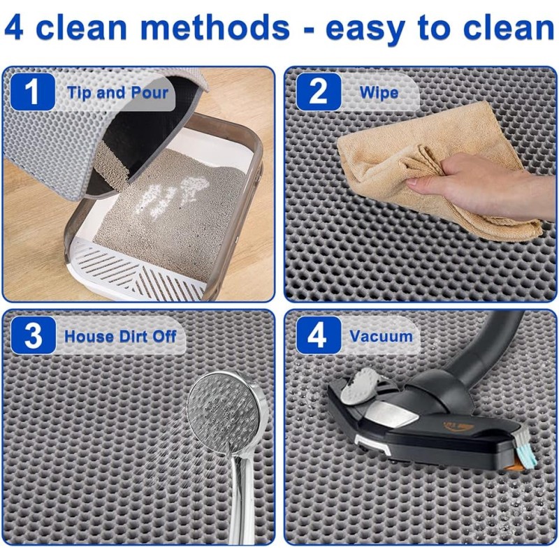Cat Litter Mat Factory - EVA Double Layer Waterproof Easy Cleaning Trapper