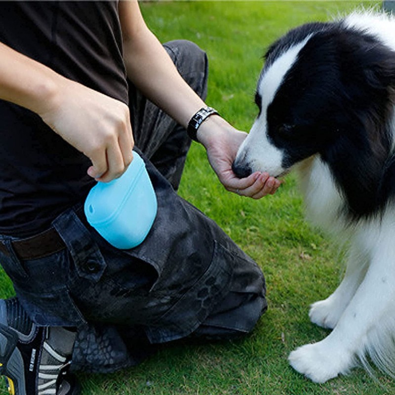Pet Feed Bag Factory - Portable Silicone Snack Pouch Magnetic Closure