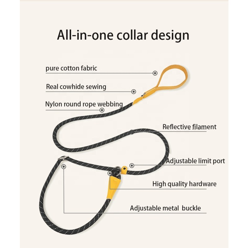 Dog Training Leash Supplier - Durable No Pulling Nylon Rope