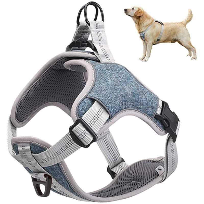 Dog Chest Harness Factory - Adjustable Reflective Polyester Nylon