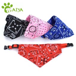 Pet Saliva Towel Supplier - Printed Adjustable Triangle Scarf