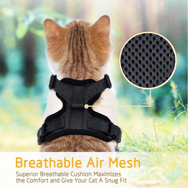 Cat Vest Harness Supplier - Travel Adjustable Wire Mesh Escape