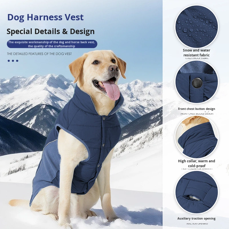 Winter Dog Jacket Manufacturer - Thickened Waterproof Windproof Vest