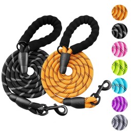 Dog Leash Manufacturer - Reflective Nylon Heavy Rope Striped