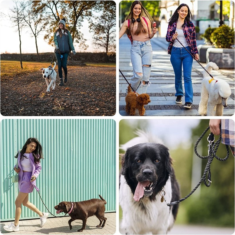 Dog Leash Manufacturer - Reflective Nylon Heavy Rope Striped