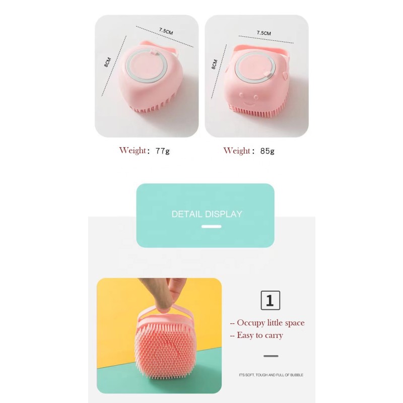 Dog Grooming Brush Factory - Silicone Shower Massage Bathing