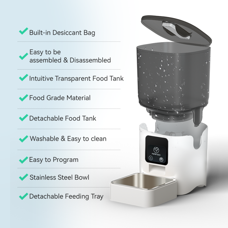 Automatic Pet Feeder Supplier - 6L Wifi Double Bowl With Camera Feeder