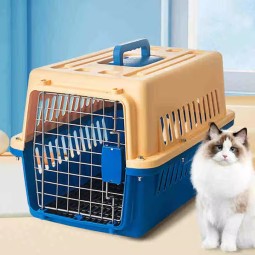 Pet Travel Case Supplier - Portable Breathable Air Locking Cage Carrier Box