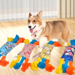 Dog Rope Toy Manufacturer - Interactive Knot Candy Design Teeth Cleaning