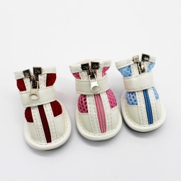 Pet Sneakers Manufacturer - Fashionable Waterproof Warm Mesh Zipper Shoes