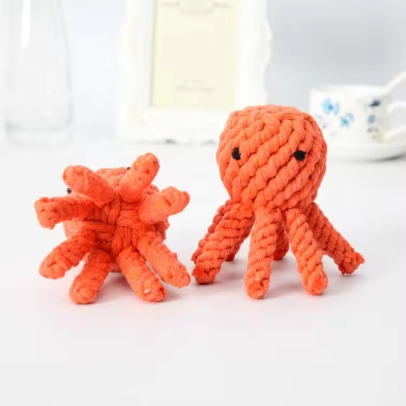 Eco Dog Toy Factory - Chew Cotton Rope Octopus Teeth Cleaning Pet Toy