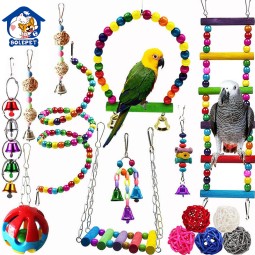 Bird Toys Supplier - Eco-Friendly Parrot Training Swing Ball Bell