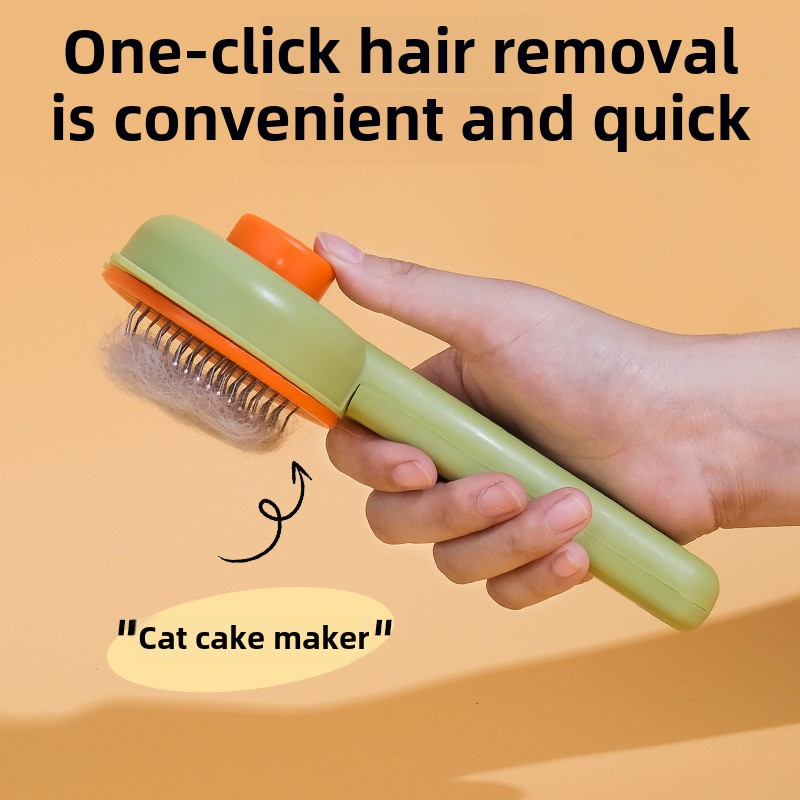 Pet Grooming Comb Factory - Steel Plastic Hair Removal Comb Cartoon Style