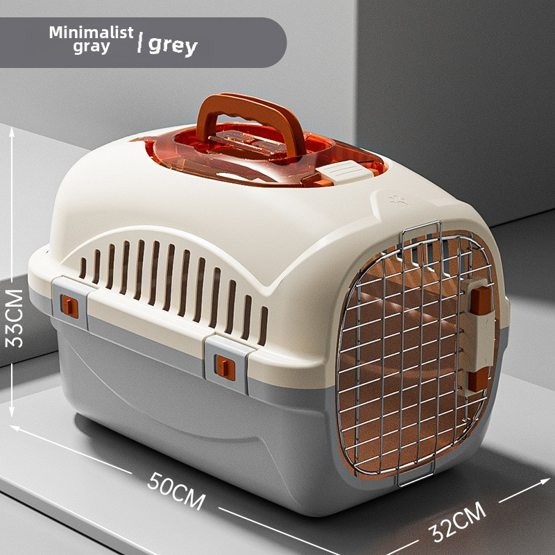Portable Pet Carrier Factory - Detachable PP Plastic Ventilated Air Transport Box