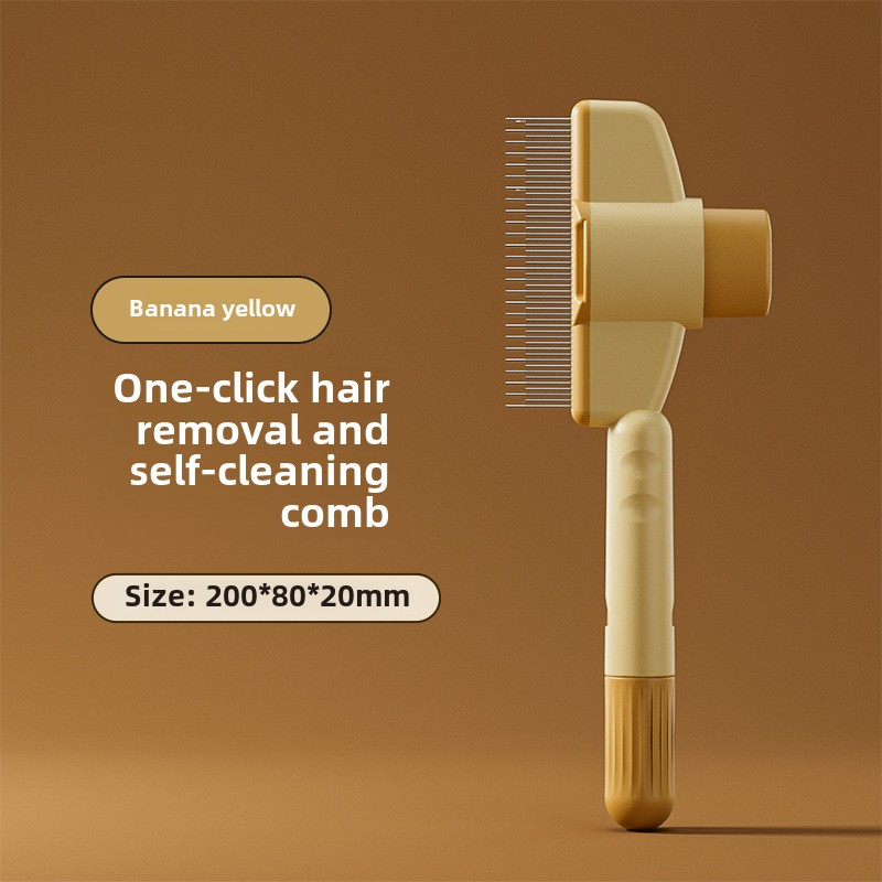 Self-Cleaning Pet Brush Supplier - Removes Tangles Hair Removal Cleaning Comb