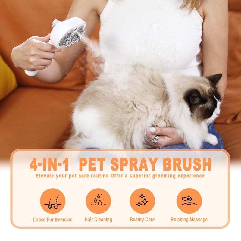 Pet Steam Brush Manufacturer - 3 in 1 Efficient Hair Removal