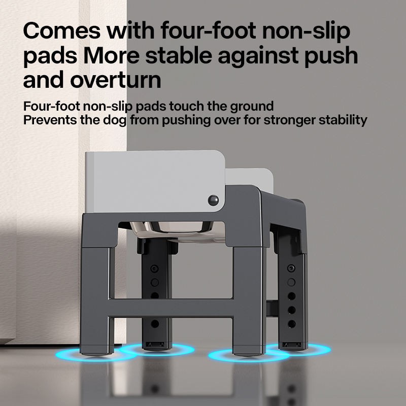 Dog Bowls Set Manufacturer - Adjustable Height Raised Stand