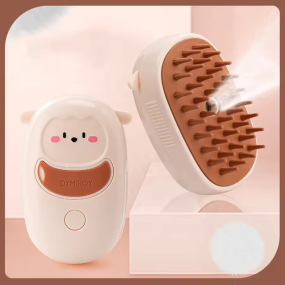 Electric Cat Grooming Brush Factory - 2024 New Silicone Self-Cleaning