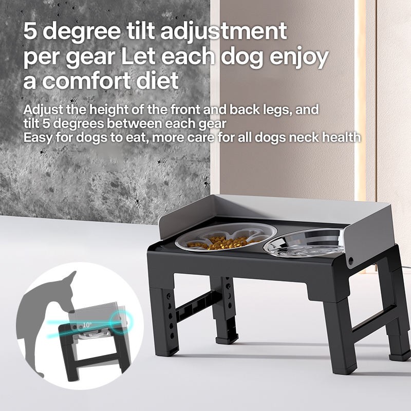 Dog Bowls Set Manufacturer - Adjustable Height Raised Stand