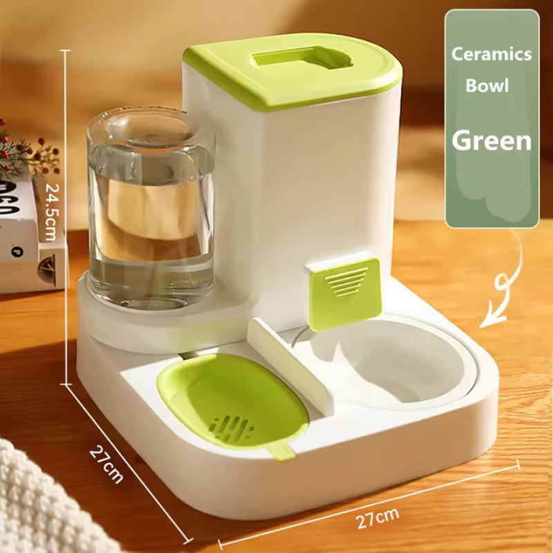 Automatic Pet Dispenser Supplier - 2 in 1 Food Water Fountain