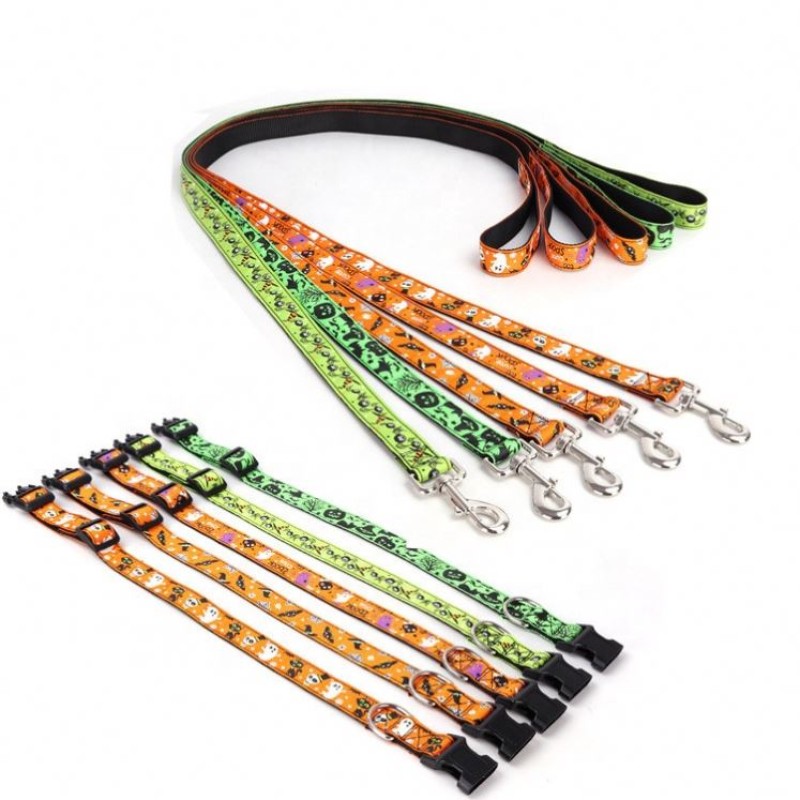 Pet Collar Supplier - Halloween Adjustable Ghost Pumpkin