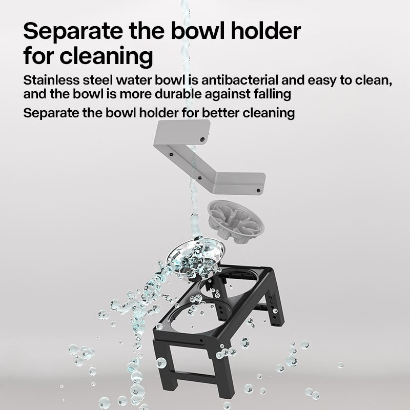 Dog Bowls Set Manufacturer - Adjustable Height Raised Stand