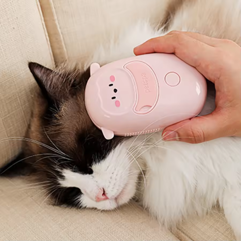 Electric Cat Brush Manufacturer - 2025 New Silicone Self-Cleaning
