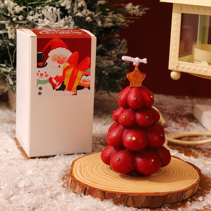 Soy Wax Christmas Candle Factory - YOSHI 2025 3D Creative Tree Scented