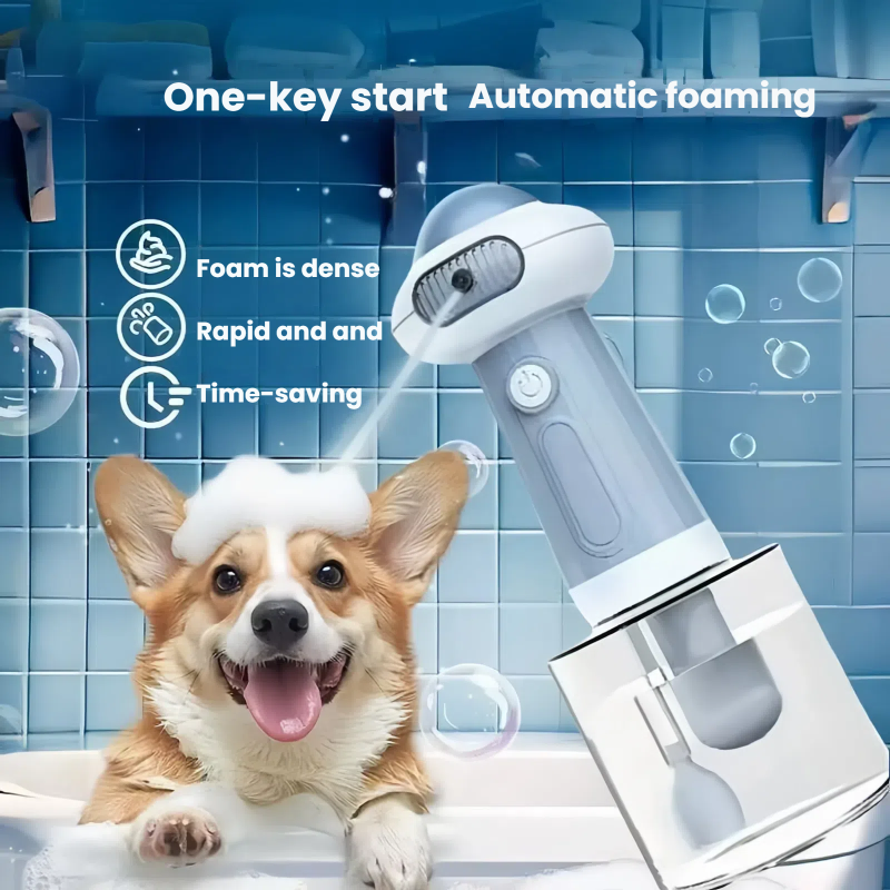 Pet Foam Machine Manufacturer - Portable Dog Washer Shampoo Spray Duck