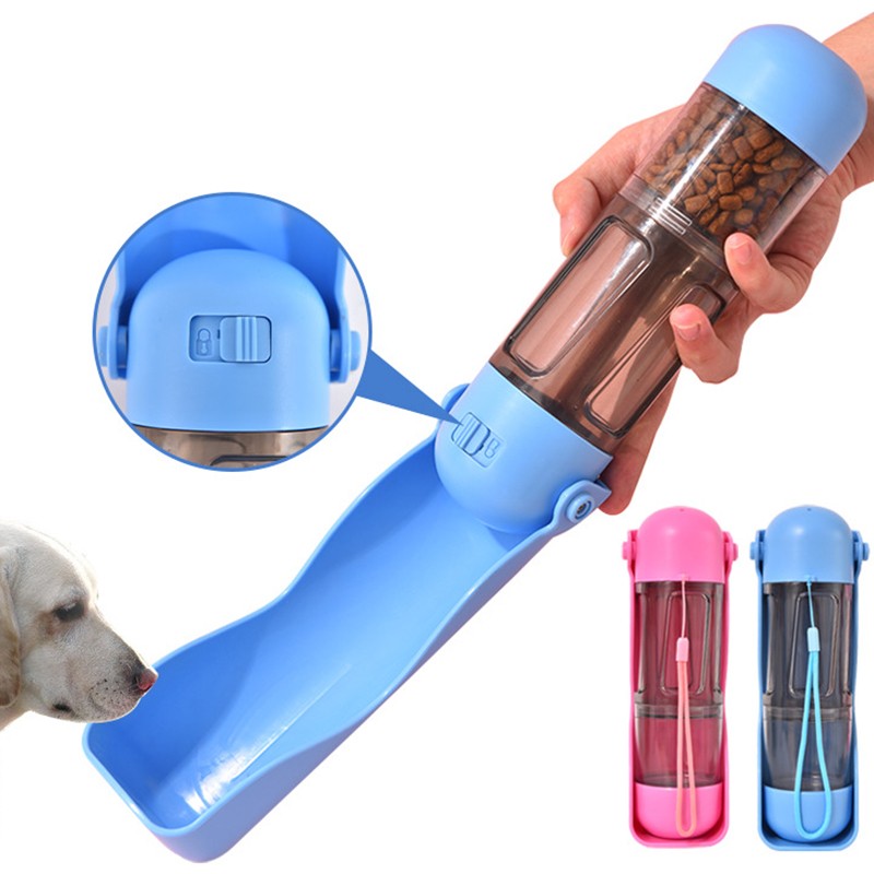 Portable Dog Water Bottle Factory - Foldable 4 in 1 Travel Outdoor with Bags