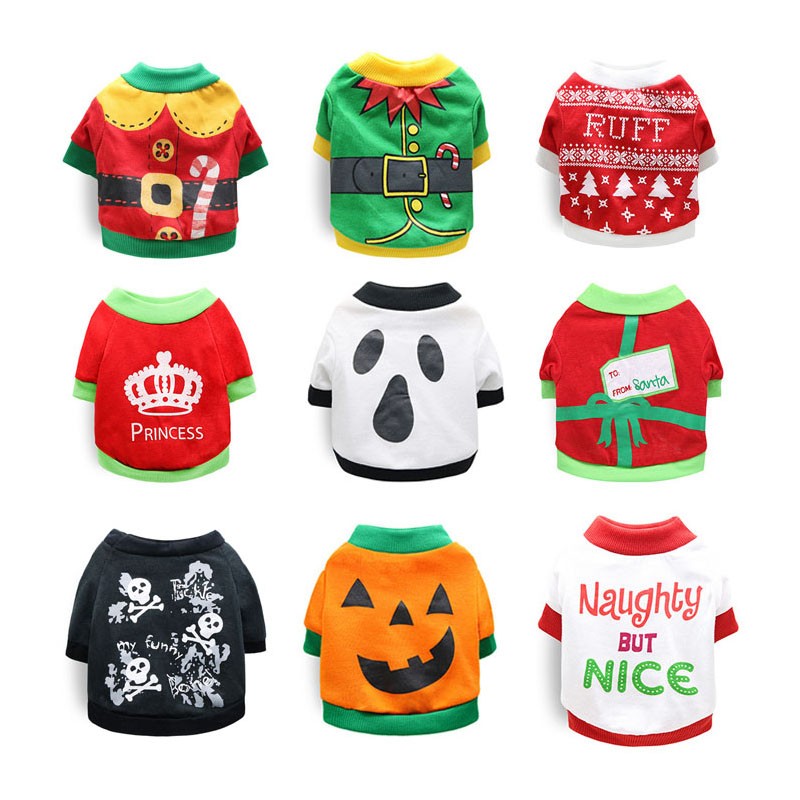 Pet Christmas Costume Supplier - 2025 Halloween Festival Puppy Kitten Apparel