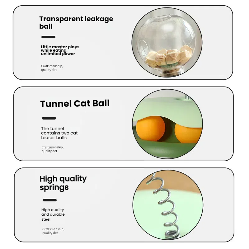 Pet Treat Dispenser Supplier - Hot Sale Spring Leak Food Ball Cat Dog