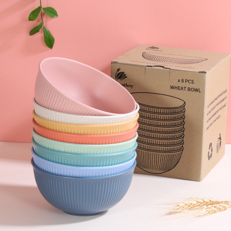 Wheat Straw Cereal Bowl Manufacturer - Children's Rice Bowl Household Tableware