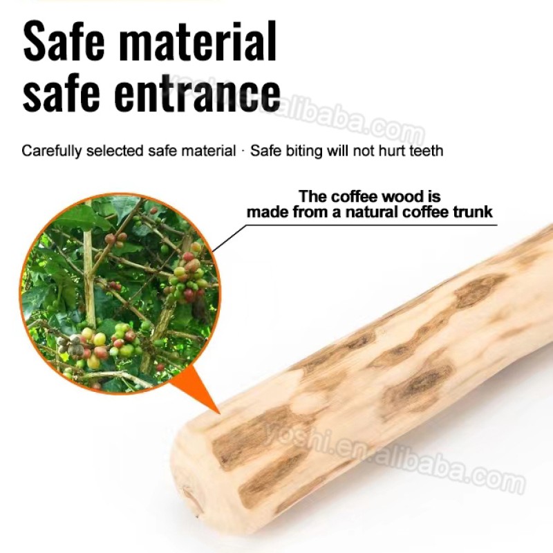 Coffee Wood Chew Toy Supplier - YOSHI Natural Molar Teething Stick Pet Toy