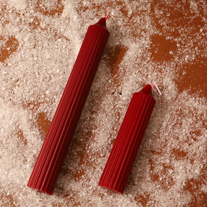 Wine Red Christmas Candles Manufacturer - YOSHI 2025 Classic Stand Wedding