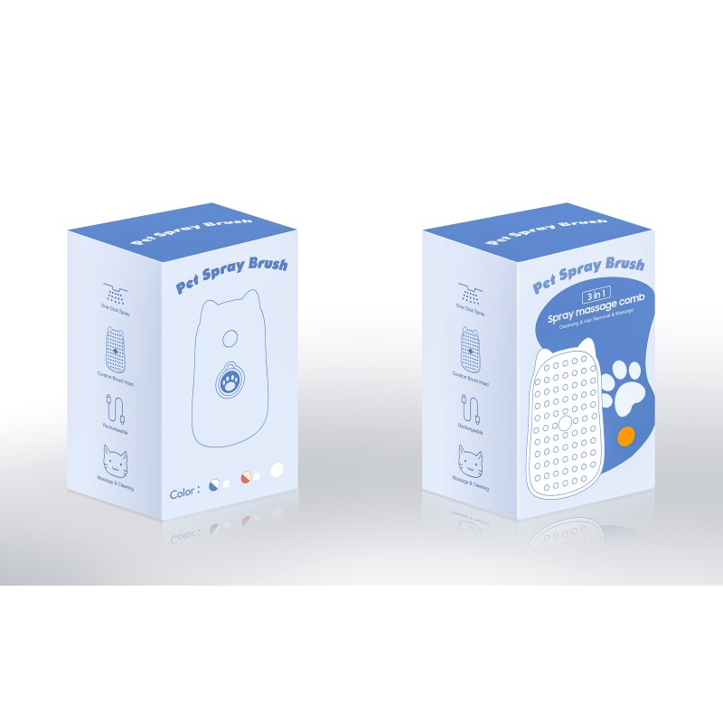 Self Cleaning Pet Brush Factory - 3 in 1 Grooming Steam Brush for Cats