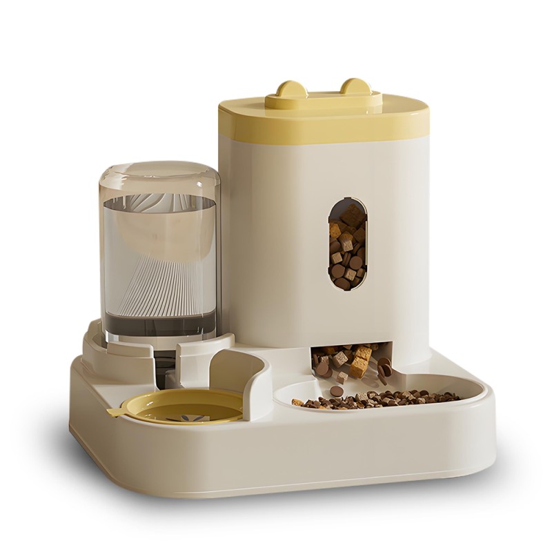 Automatic Pet Dispenser Supplier - New Design 2-in-1 Food Water Bowl