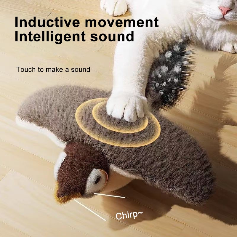 Bird Cat Toy Supplier - Lifelike Chirp Tweet Shape with Detachable Catnip