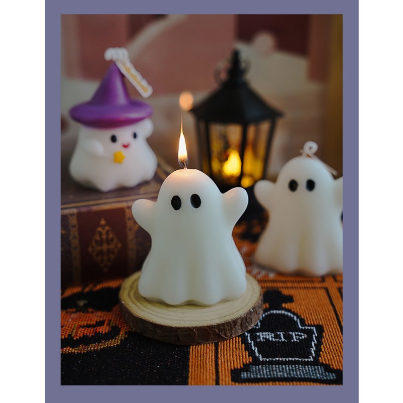 Halloween Scented Candle Factory - YOSHI Creative Purple Hat Ghost Shape