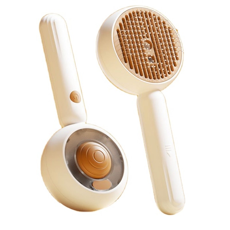 Pet Grooming Comb Supplier - Wholesale Round Soft Handle Steel Needle Brush