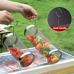 Barbecue Cage Grill Supplier - YS Best-selling Portable Mesh Rolling BBQ