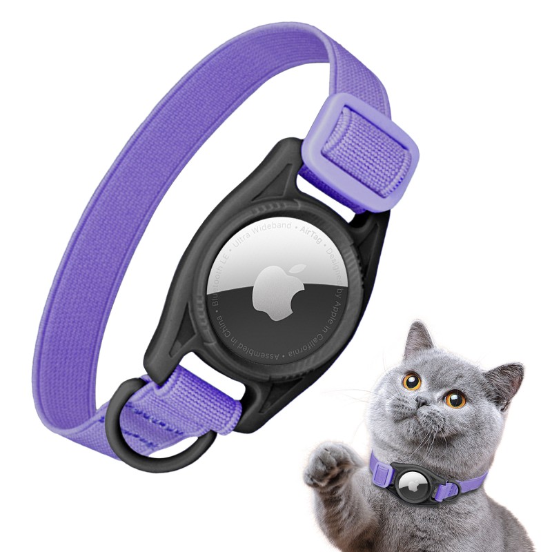 Pet Airtag Collar Manufacturer - 2024 Elastic Safety Collar with Holder