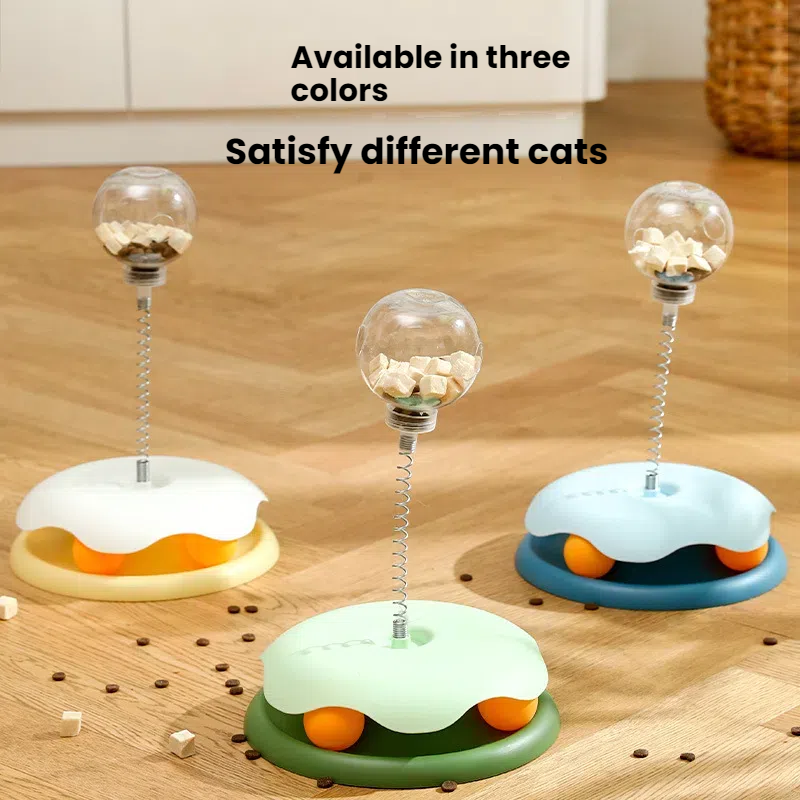 Pet Treat Dispenser Supplier - Hot Sale Spring Leak Food Ball Cat Dog